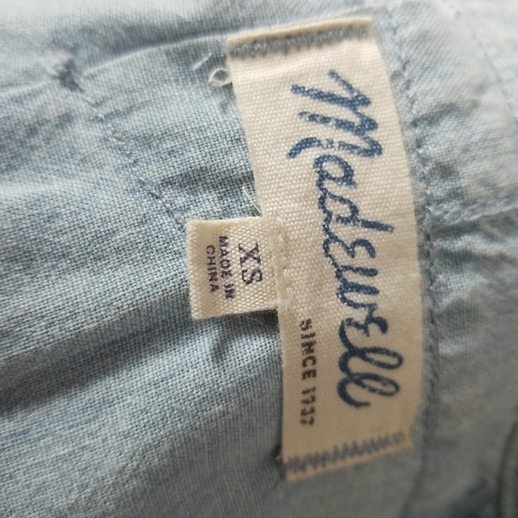 Madewell Chambray Tunic. Size xs - Picture 5 of 5